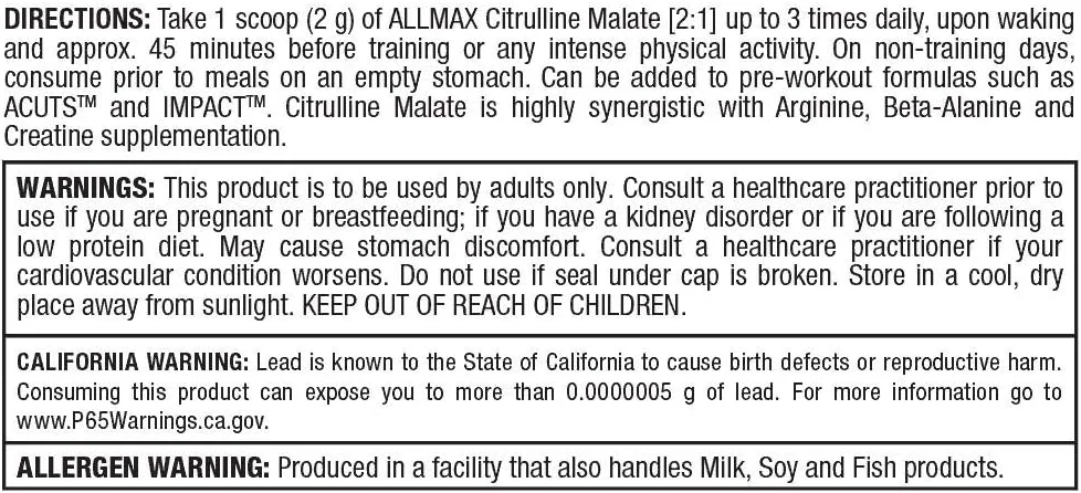 ALLMAX  Citrulline Malate - Image 5