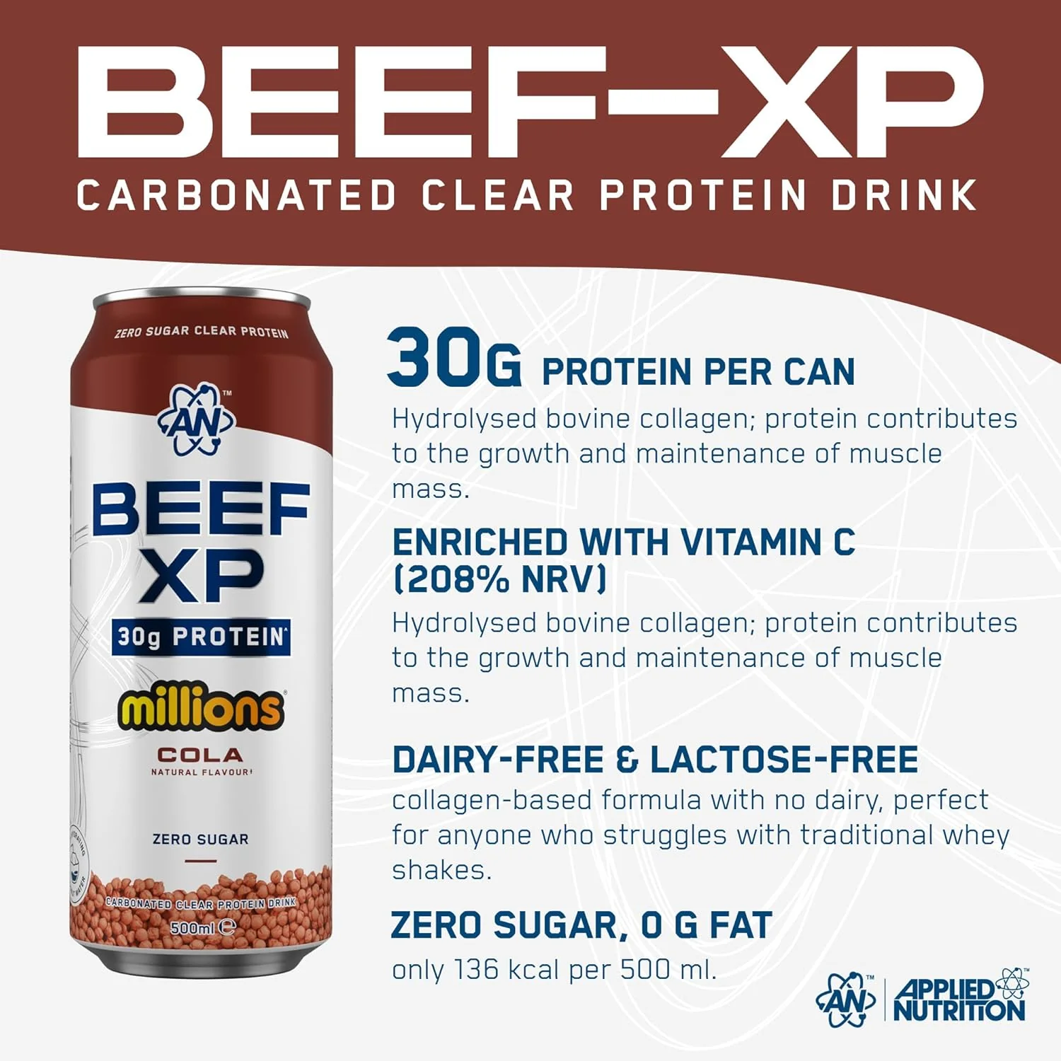 Applied Nutrition Beef XP Can Drink – 30g Clear Protein RTD - Image 12