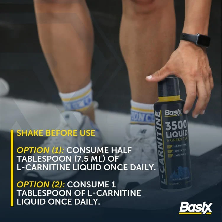 Basix L-Carnitine 3500 Liquid & Green Tea - Image 20