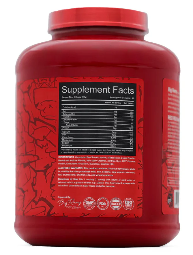 Big Ramy Labs RED REX 100% Beef Protein Isolate - Image 5