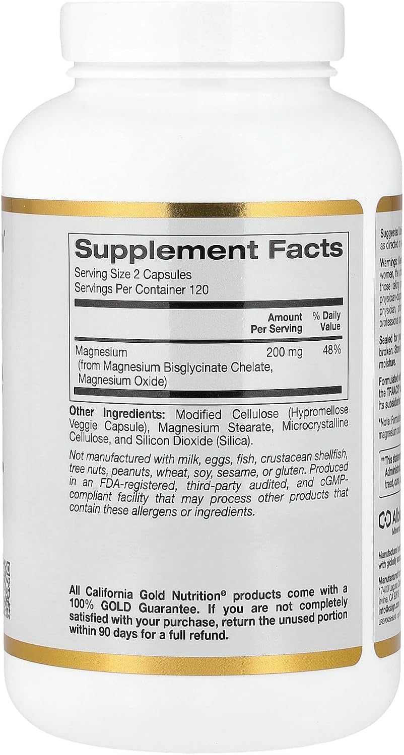 California Gold Nutrition, Magnesium Bisglycinate, Formulated with TRAACS - Image 4
