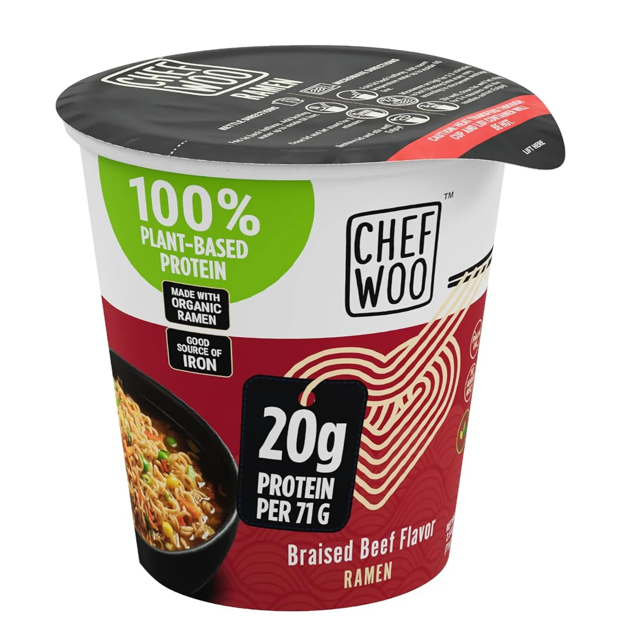 Chef Woo High Protein Ramen Noodles - Image 3