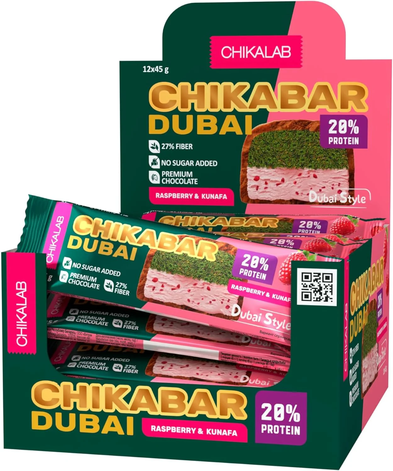 Chikalab Chikabar Dubai Chocolate Protein Bar - Image 5