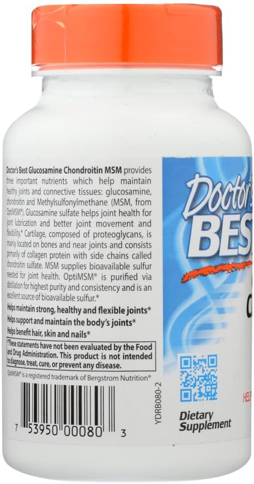 Doctor's Best Glucosamine/Chondroitin/MSM - Image 2