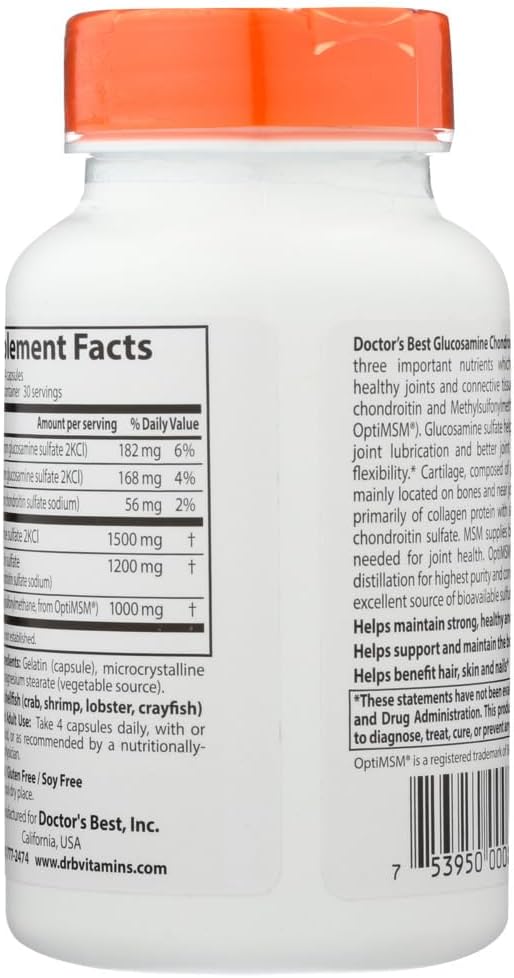 Doctor's Best Glucosamine/Chondroitin/MSM - Image 4