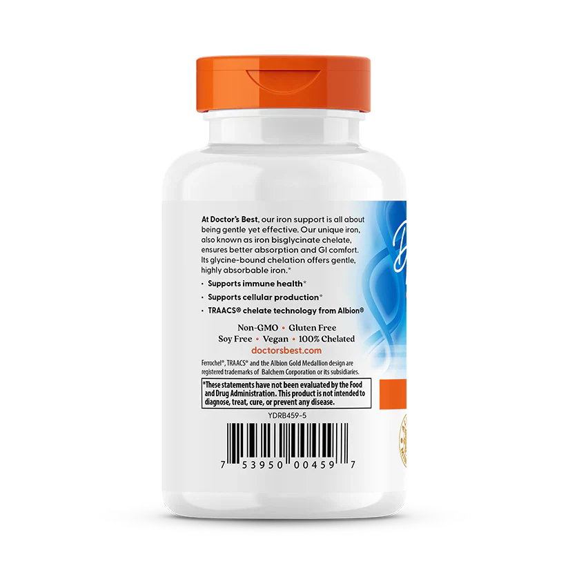 Doctor's Best High Absorption Iron with Ferrochel, 27 mg - Image 3