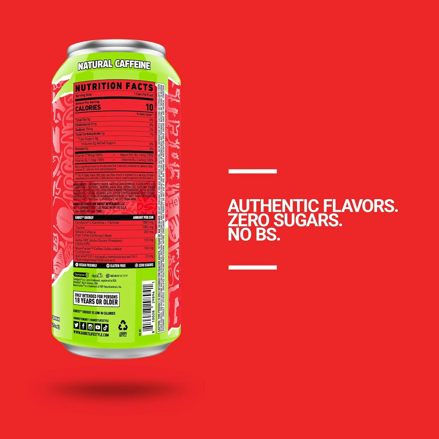 GHOST Warheads Energy Drink Cans - Image 18