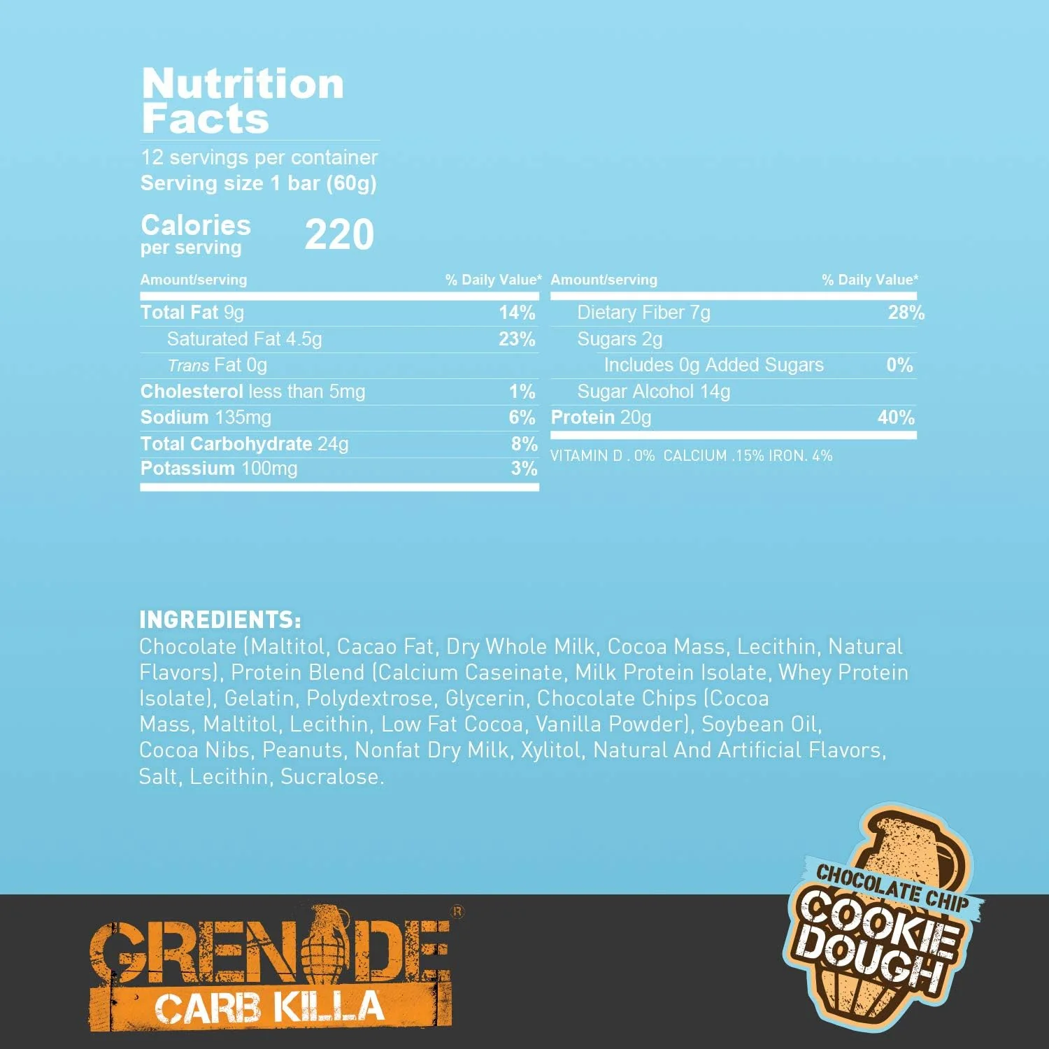 Grenade Carb Killa Protein Bar - Image 13