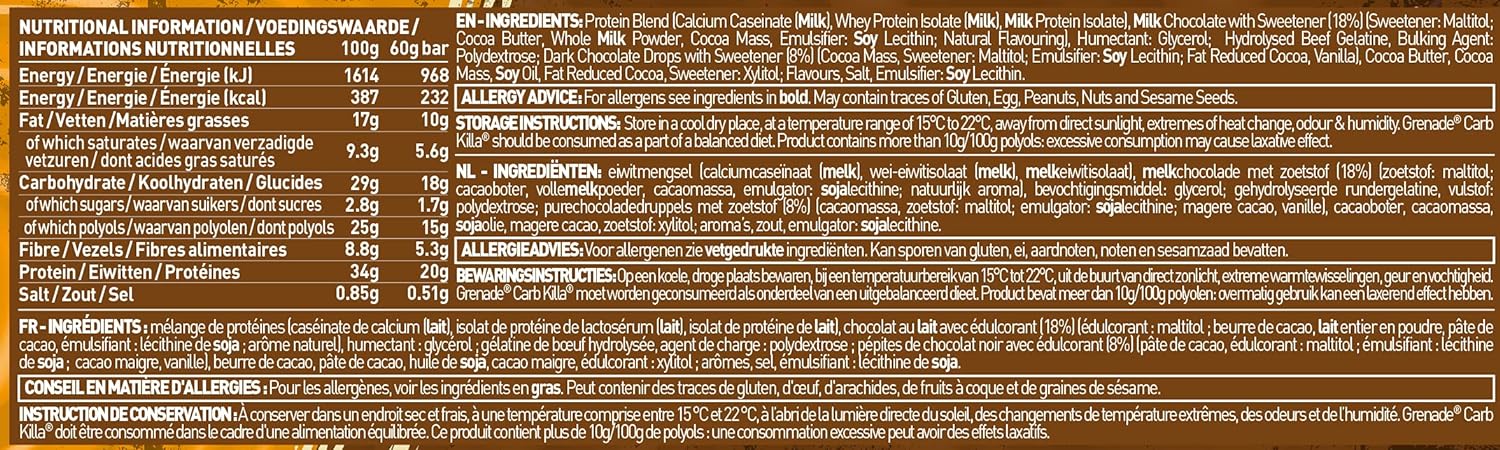 Grenade Carb Killa Protein Bar - Image 20