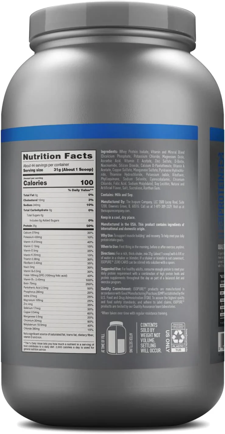 Isopure Zero Carb Protein - Image 9