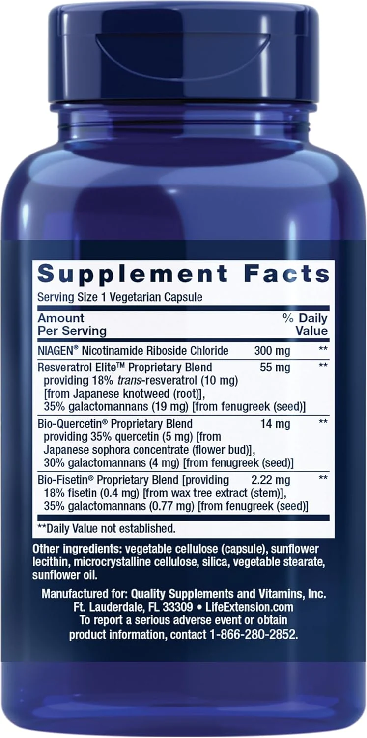 Life Extension NAD+ Cell Regenerator™ and Resveratrol Elite - Image 2