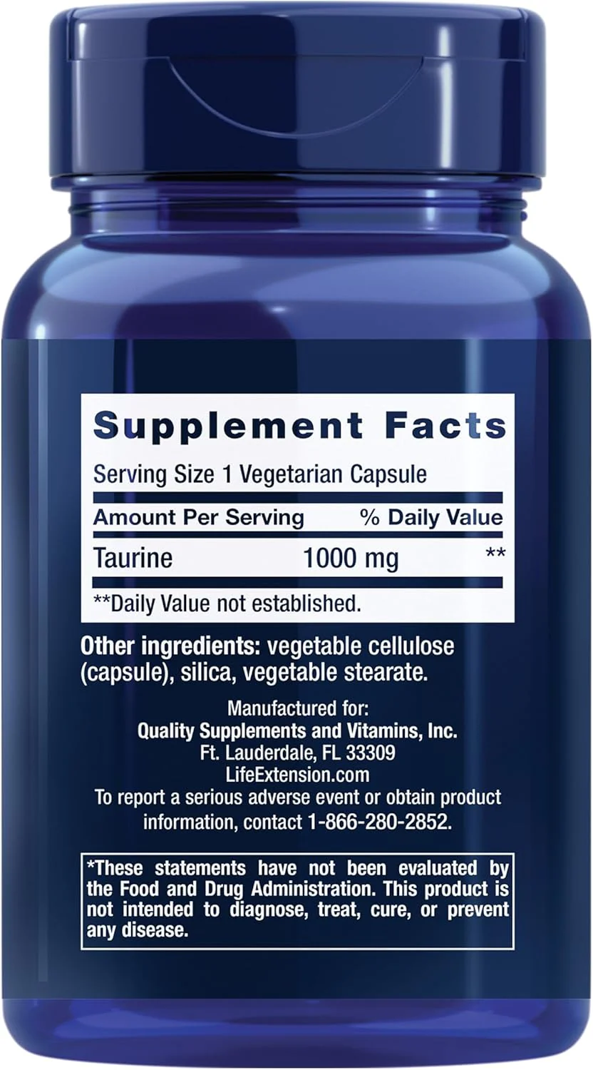 Life Extension Taurine 1000 mg - Image 2