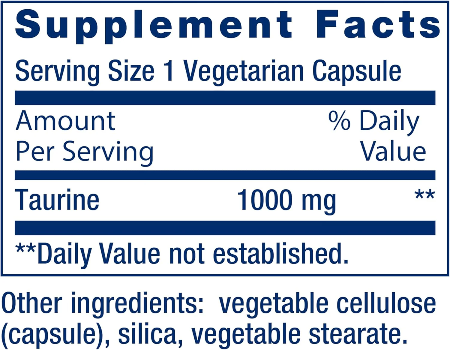 Life Extension Taurine 1000 mg - Image 6
