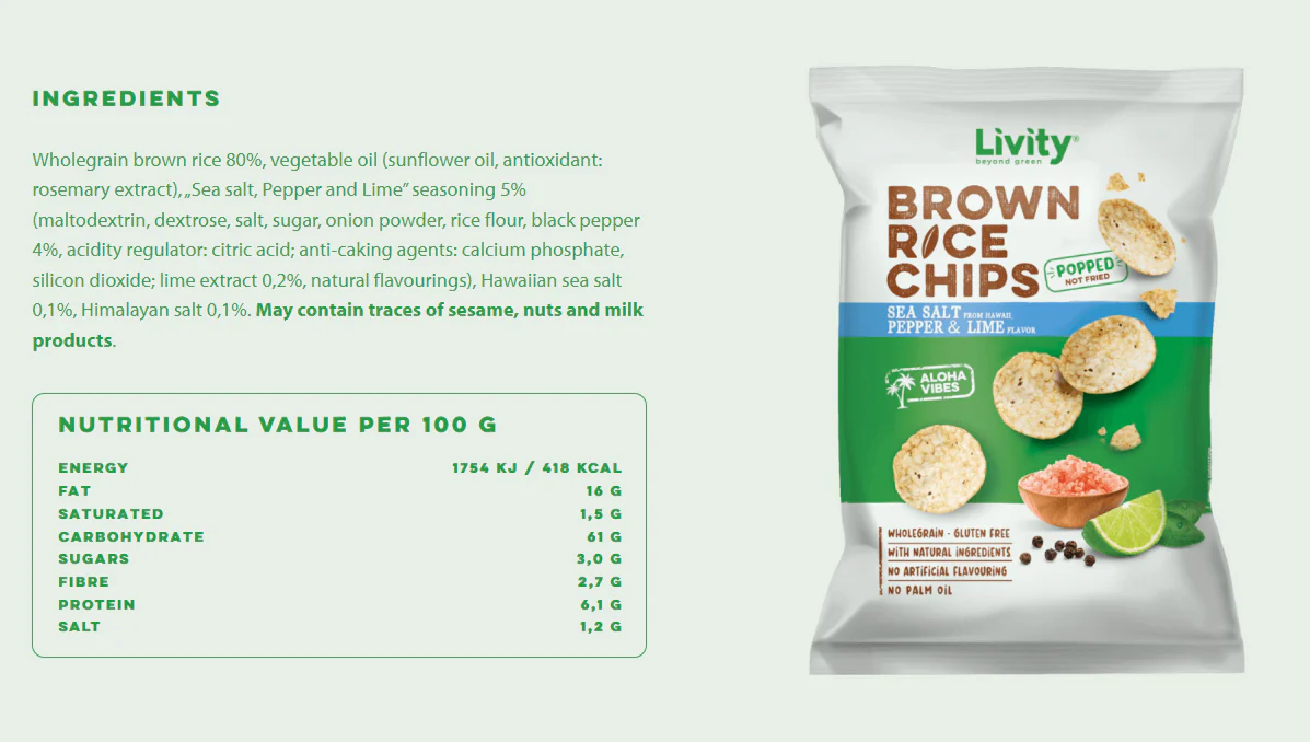 Livity Brown Rice Chips - Image 3