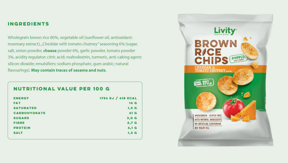 Livity Brown Rice Chips - Image 6