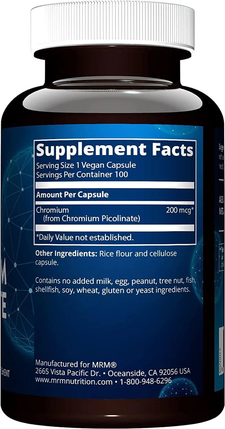 MRM Nutrition Chromium Picolinate | 200mcg Chromium - Image 3
