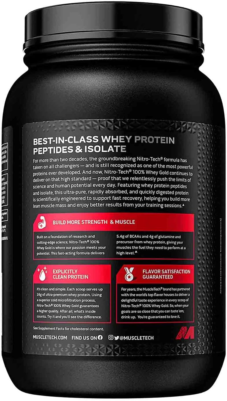 MuscleTech Nitro Tech 100% Whey Gold - Image 25