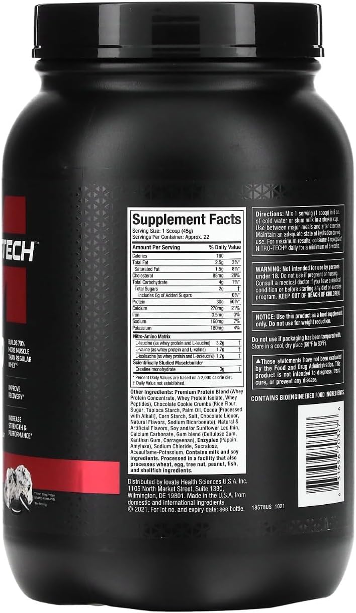 MuscleTech Nitro Tech Whey Protein - Image 41