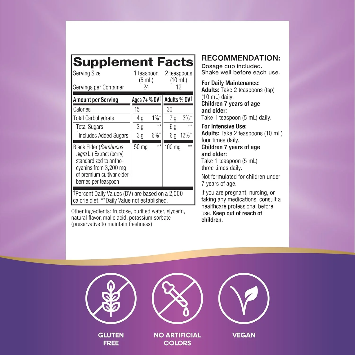 Nature's Way, Sambucus , Traditional Immune Syrup - Image 6