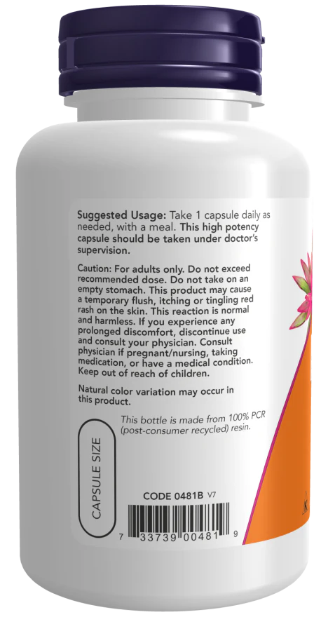 NOW Foods Niacin Vitamin B-3 500 mg - Image 3
