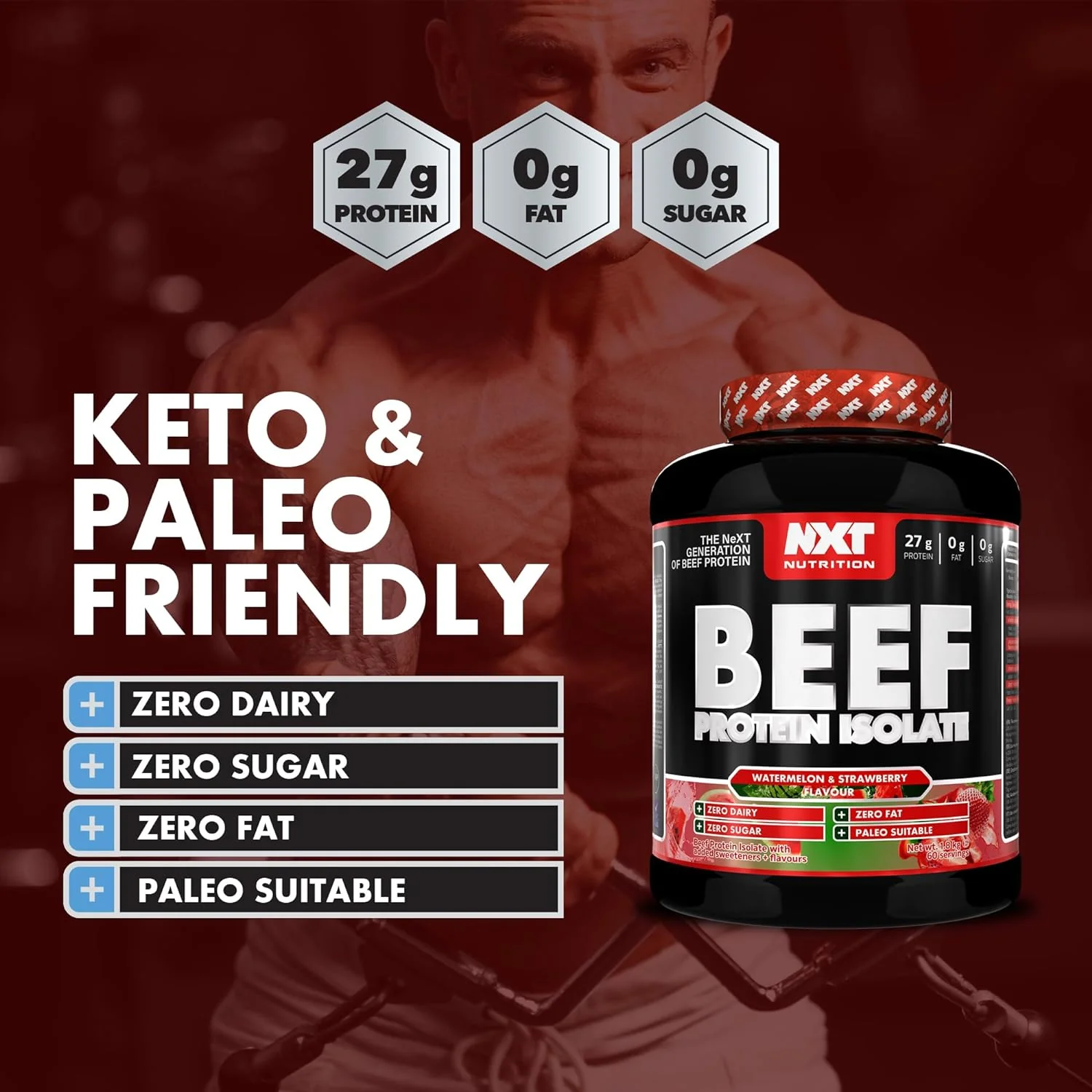 NXT Nutrition Beef Protein Isolate Powder - Image 10