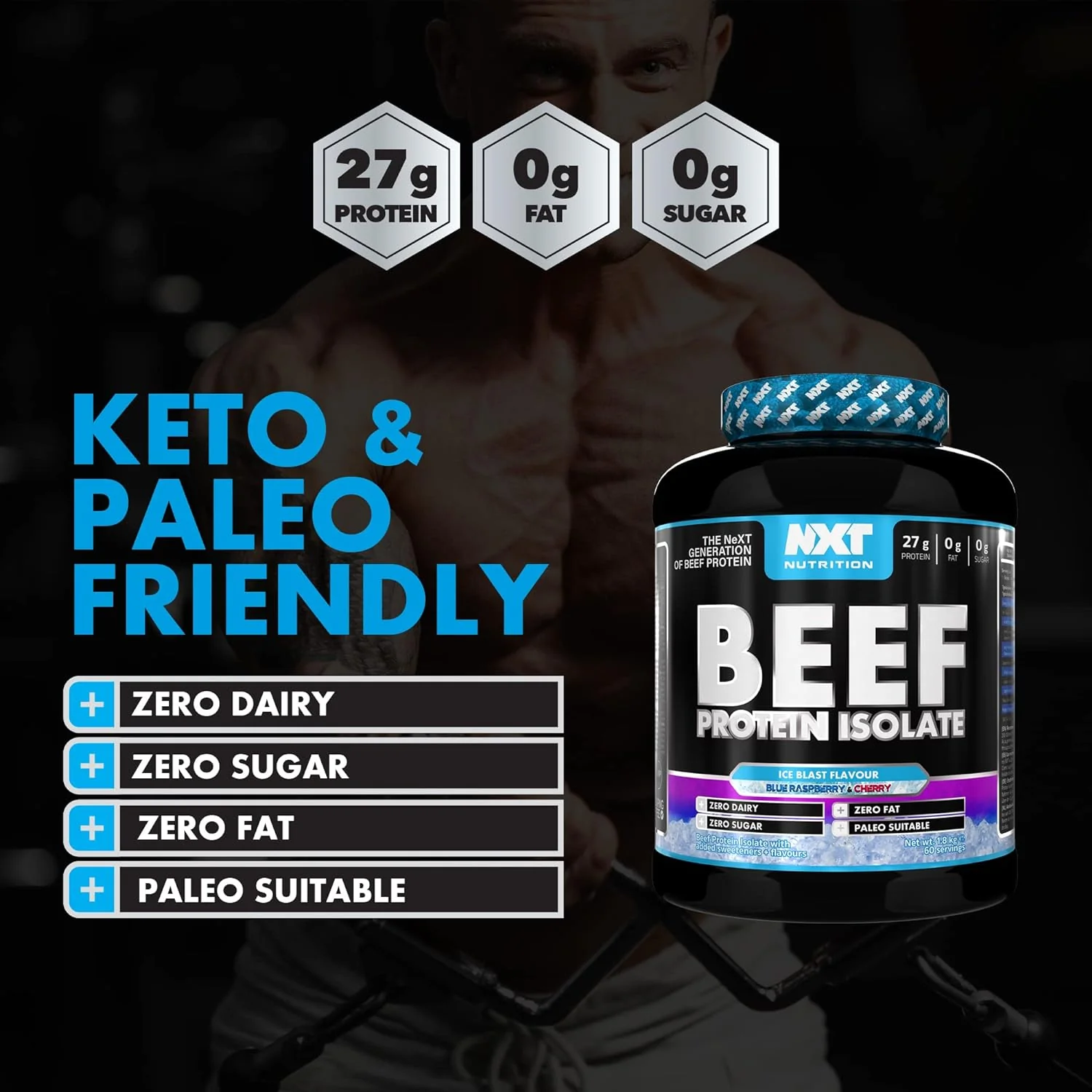 NXT Nutrition Beef Protein Isolate Powder - Image 16
