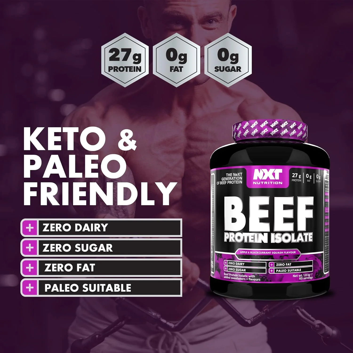 NXT Nutrition Beef Protein Isolate Powder - Image 28
