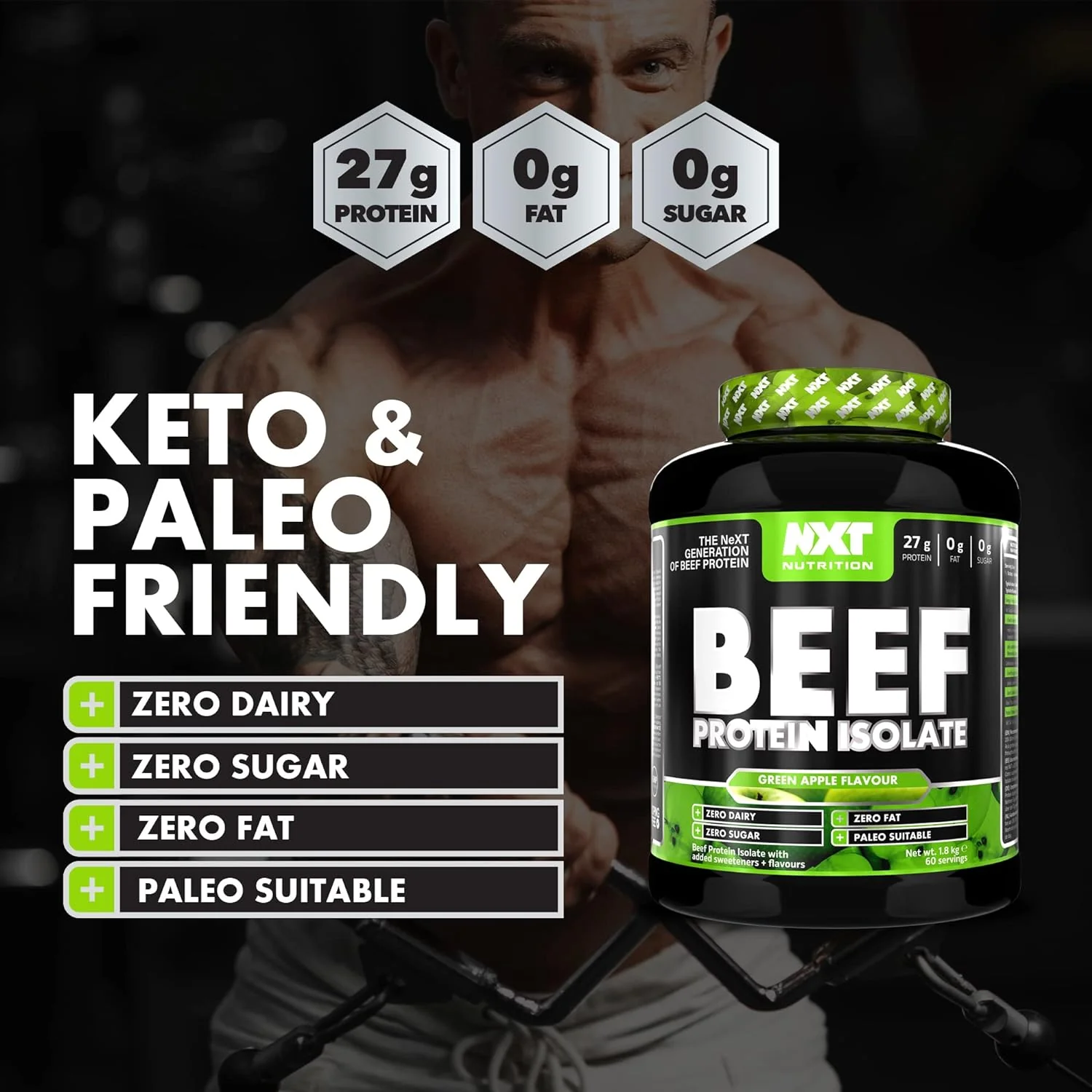 NXT Nutrition Beef Protein Isolate Powder - Image 34
