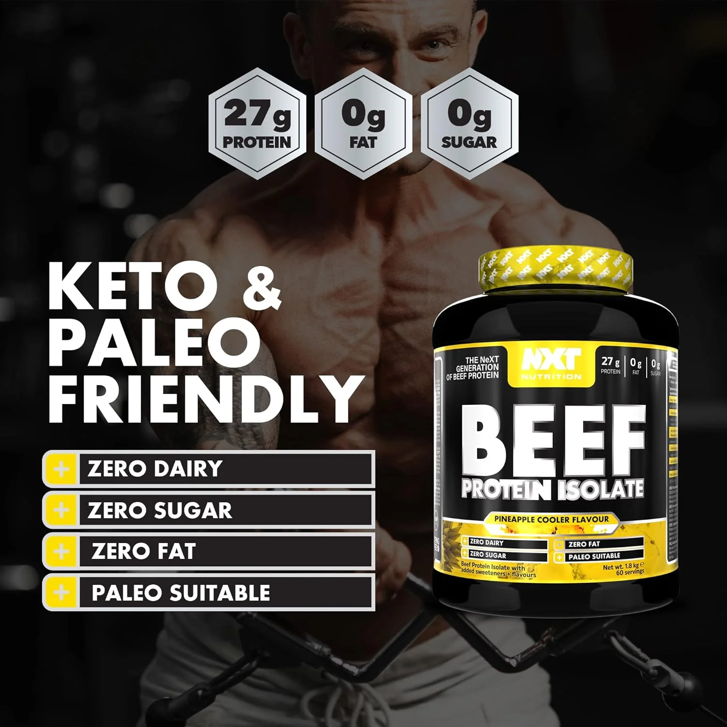 NXT Nutrition Beef Protein Isolate Powder - Image 52