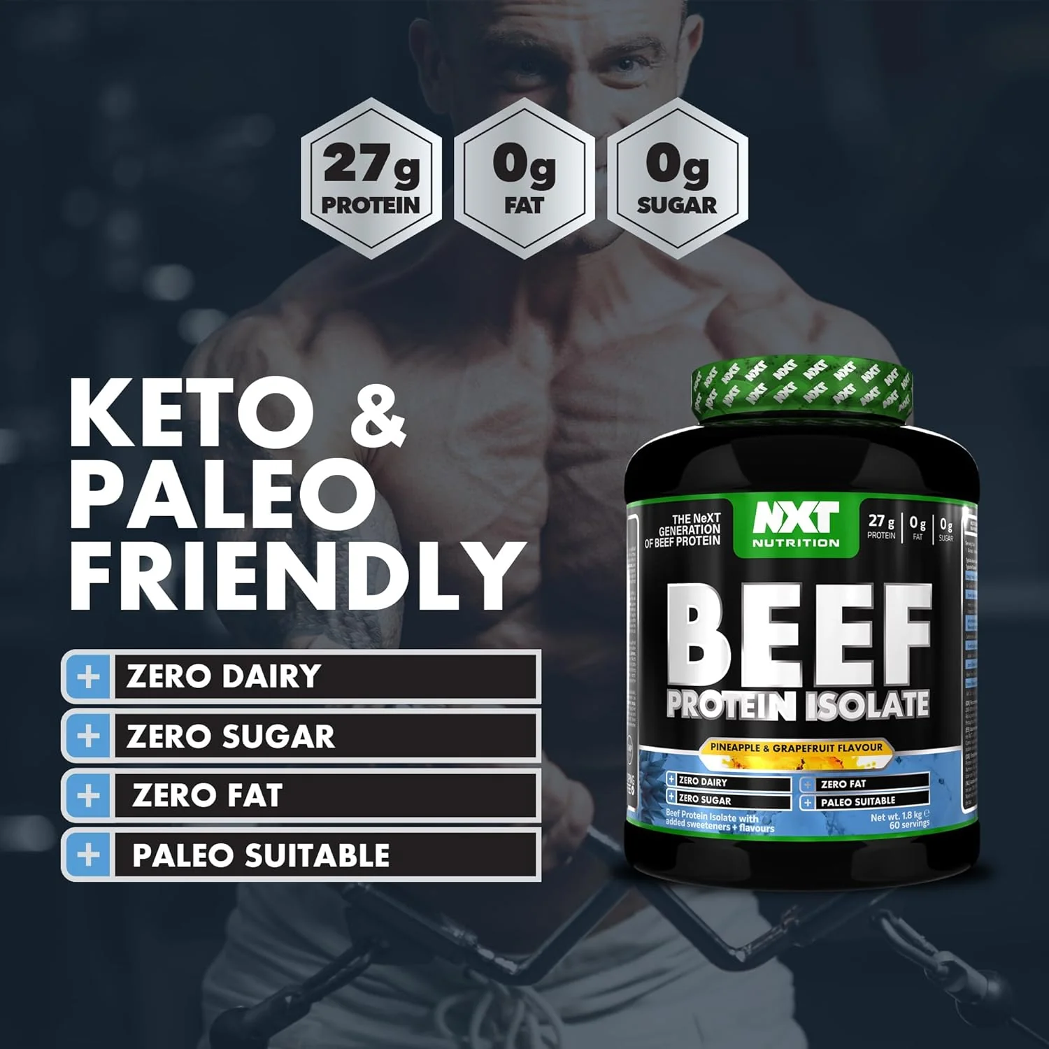 NXT Nutrition Beef Protein Isolate Powder - Image 58