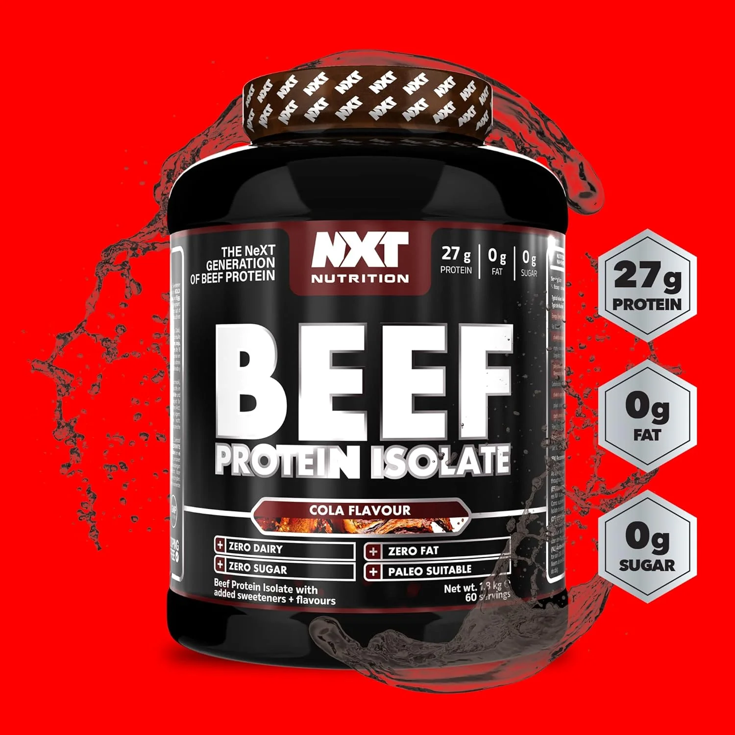 NXT Nutrition Beef Protein Isolate Powder - Image 7