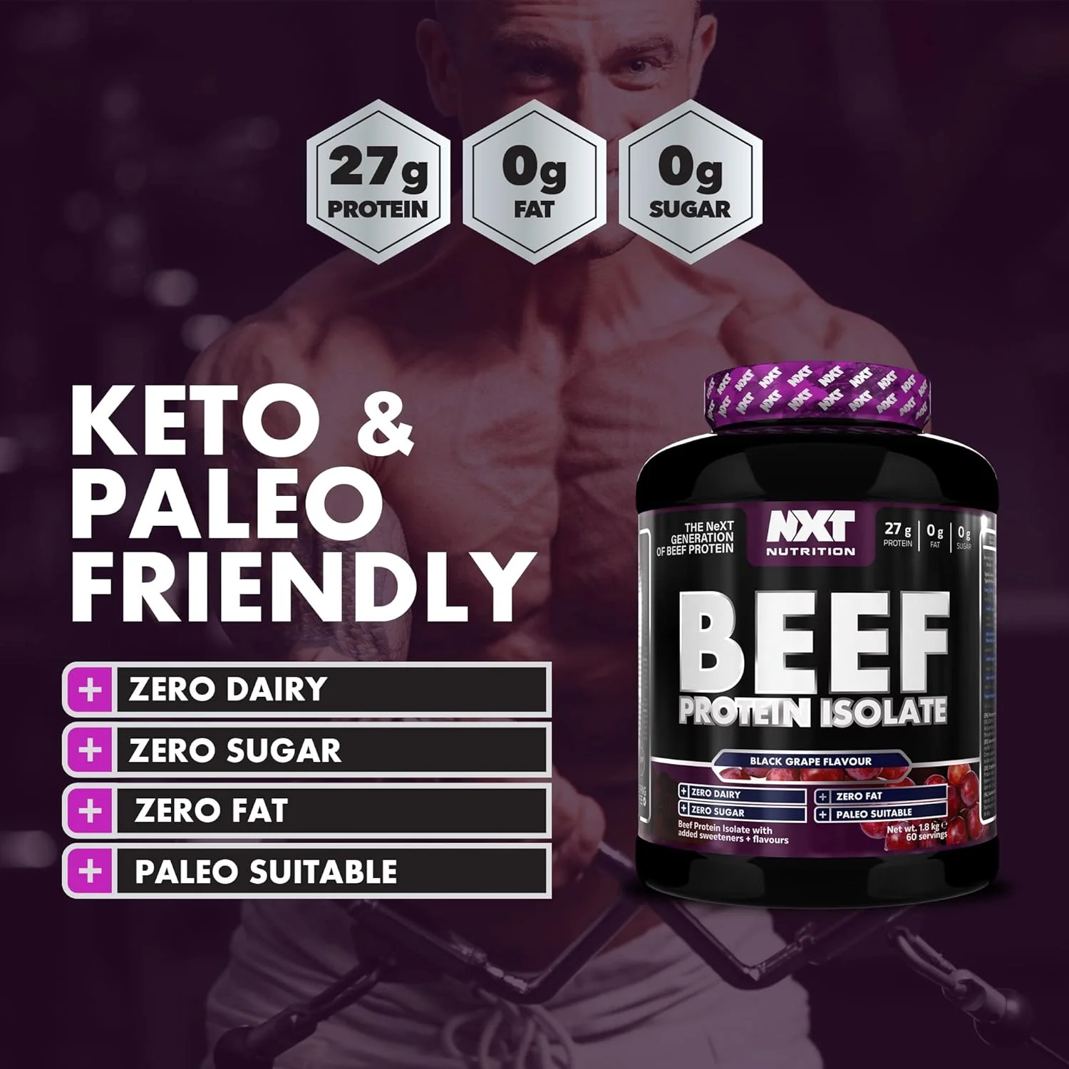 NXT Nutrition Beef Protein Isolate Powder - Image 70