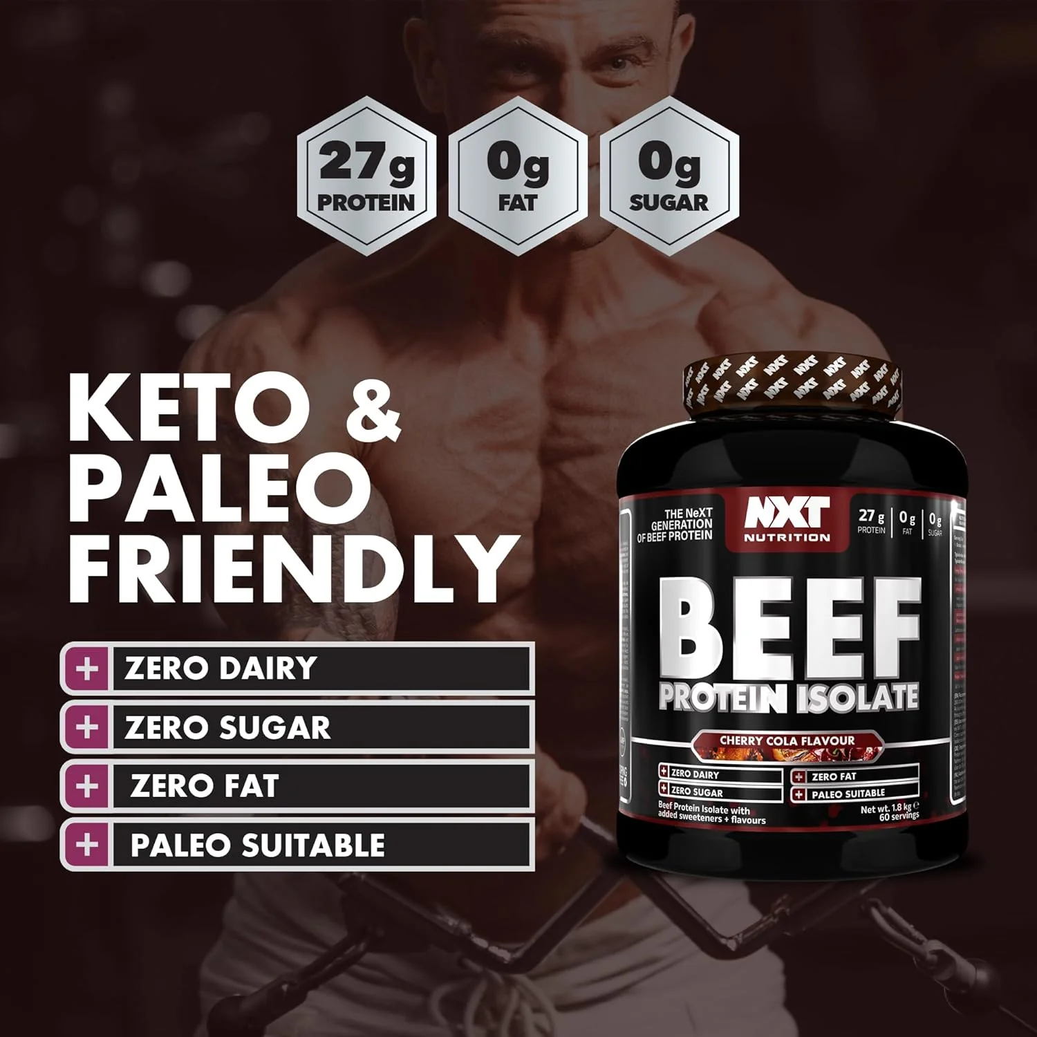 NXT Nutrition Beef Protein Isolate Powder - Image 97