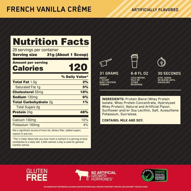 Optimum Gold Standard 100% Whey - Image 108
