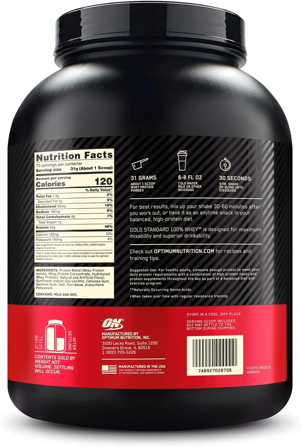 Optimum Gold Standard 100% Whey - Image 13