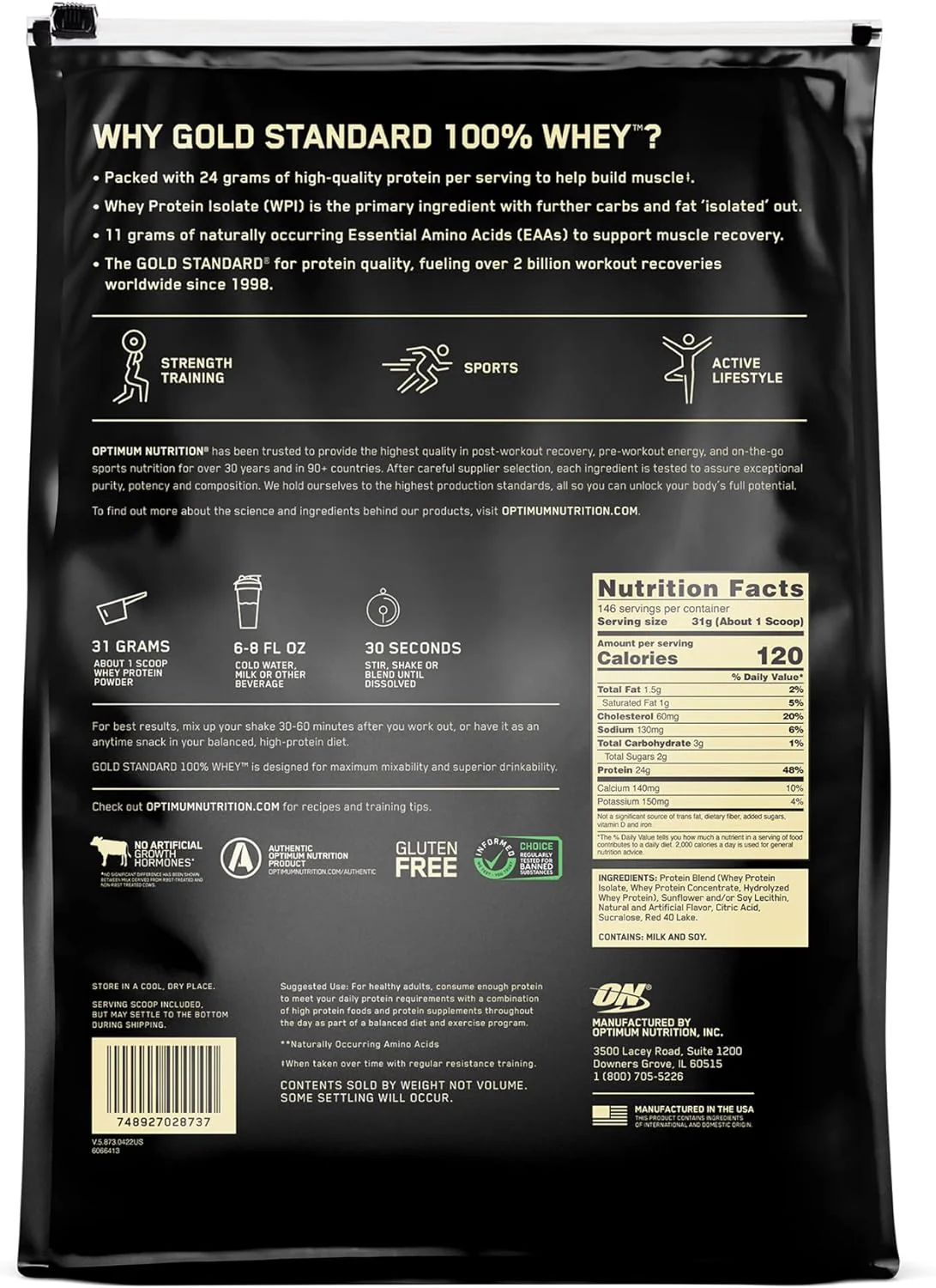 Optimum Gold Standard 100% Whey - Image 54