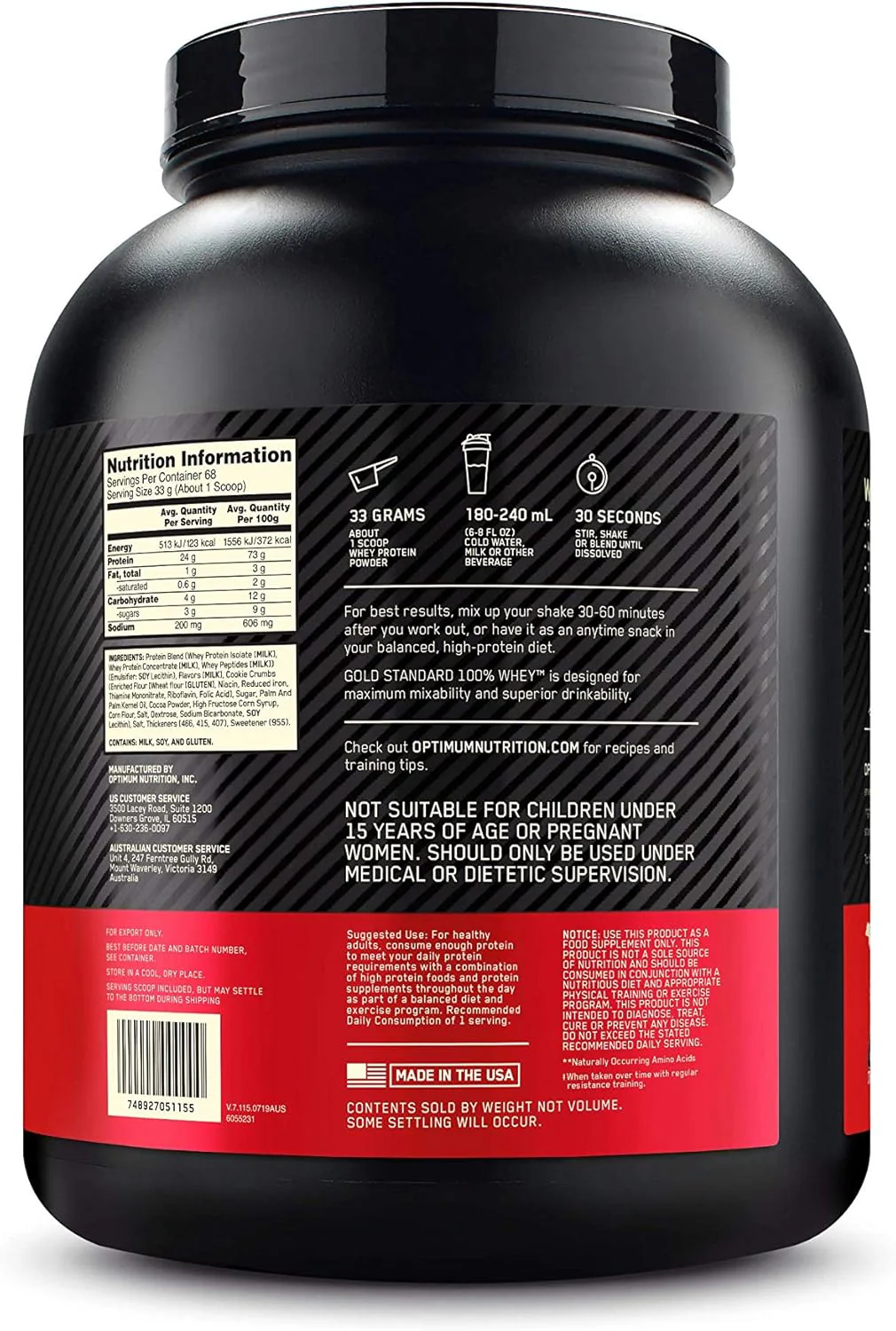 Optimum Gold Standard 100% Whey - Image 93