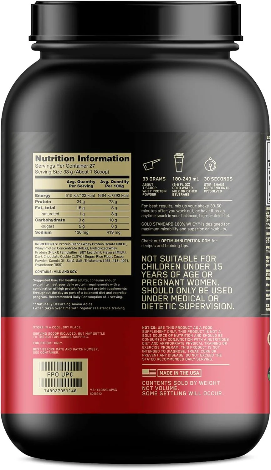 Optimum Gold Standard 100% Whey - Image 99
