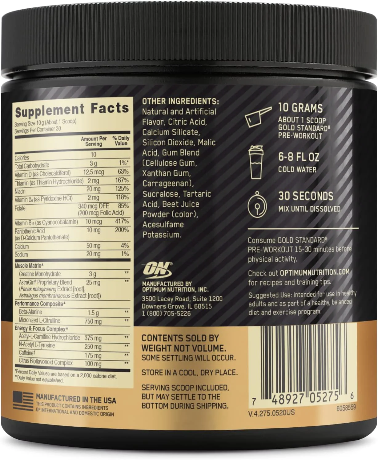 Optimum Gold Standard Pre-Workout - Image 11