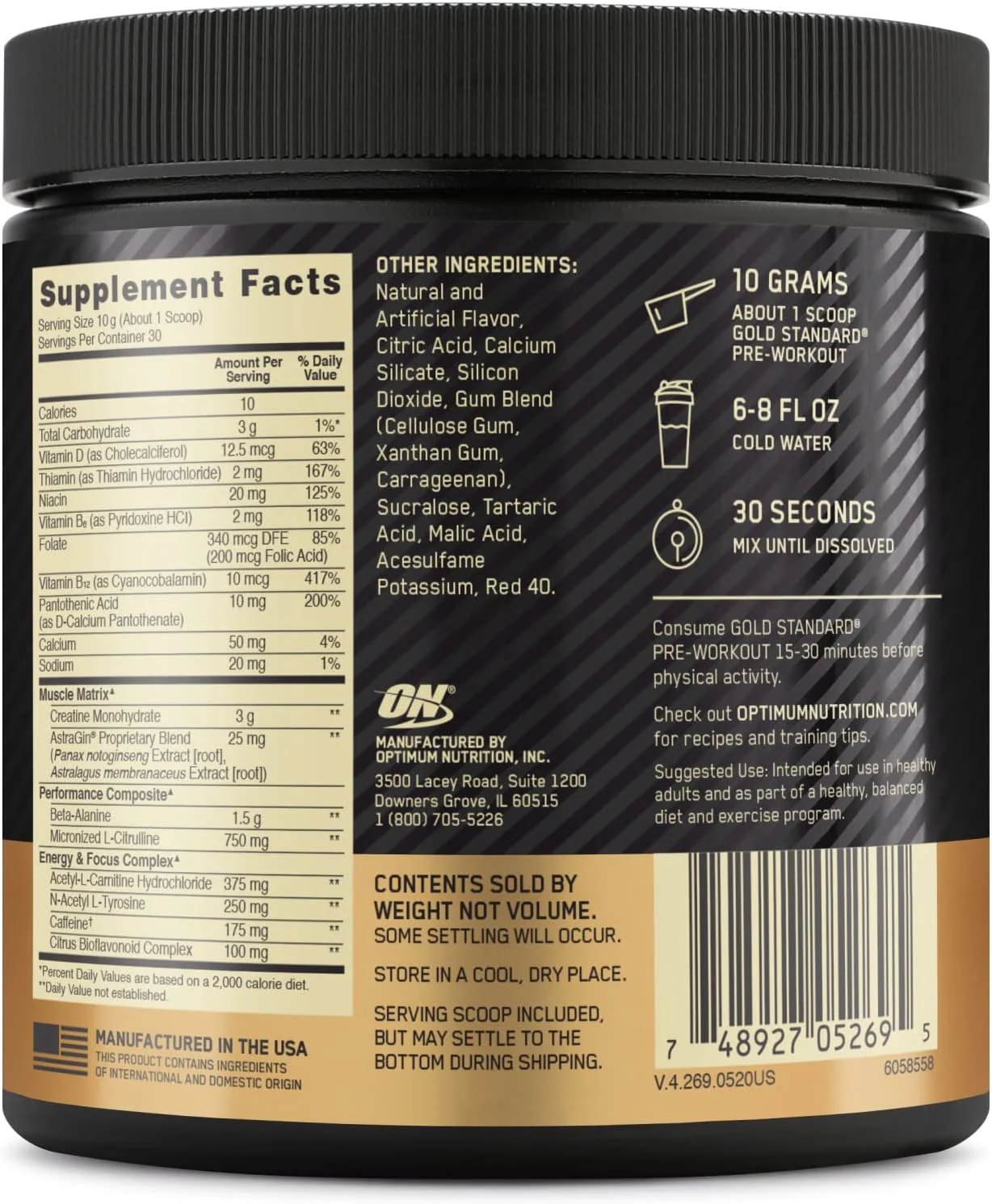 Optimum Gold Standard Pre-Workout - Image 7