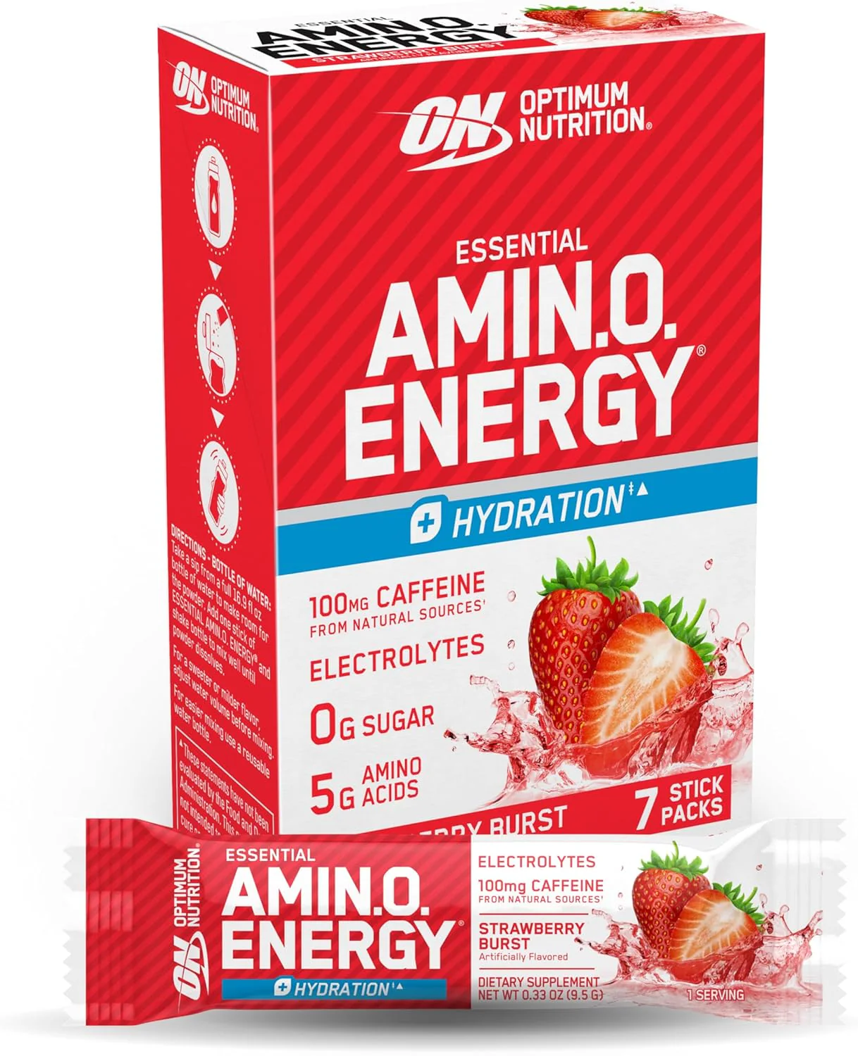 Optimum Nutrition Essential Amino Energy Plus Electrolytes Stick Packs - Image 9