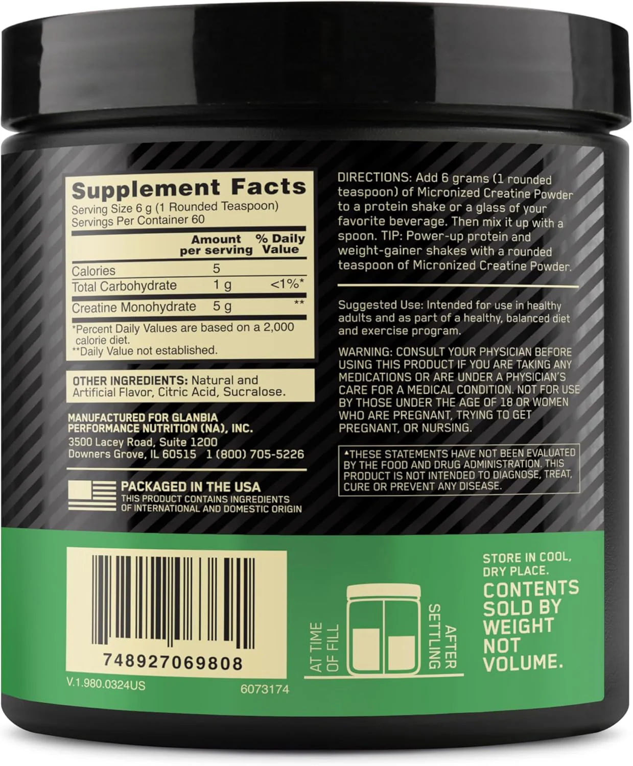 Optimum Nutrition Micronized Creatine Monohydrate – Flavored - Image 6