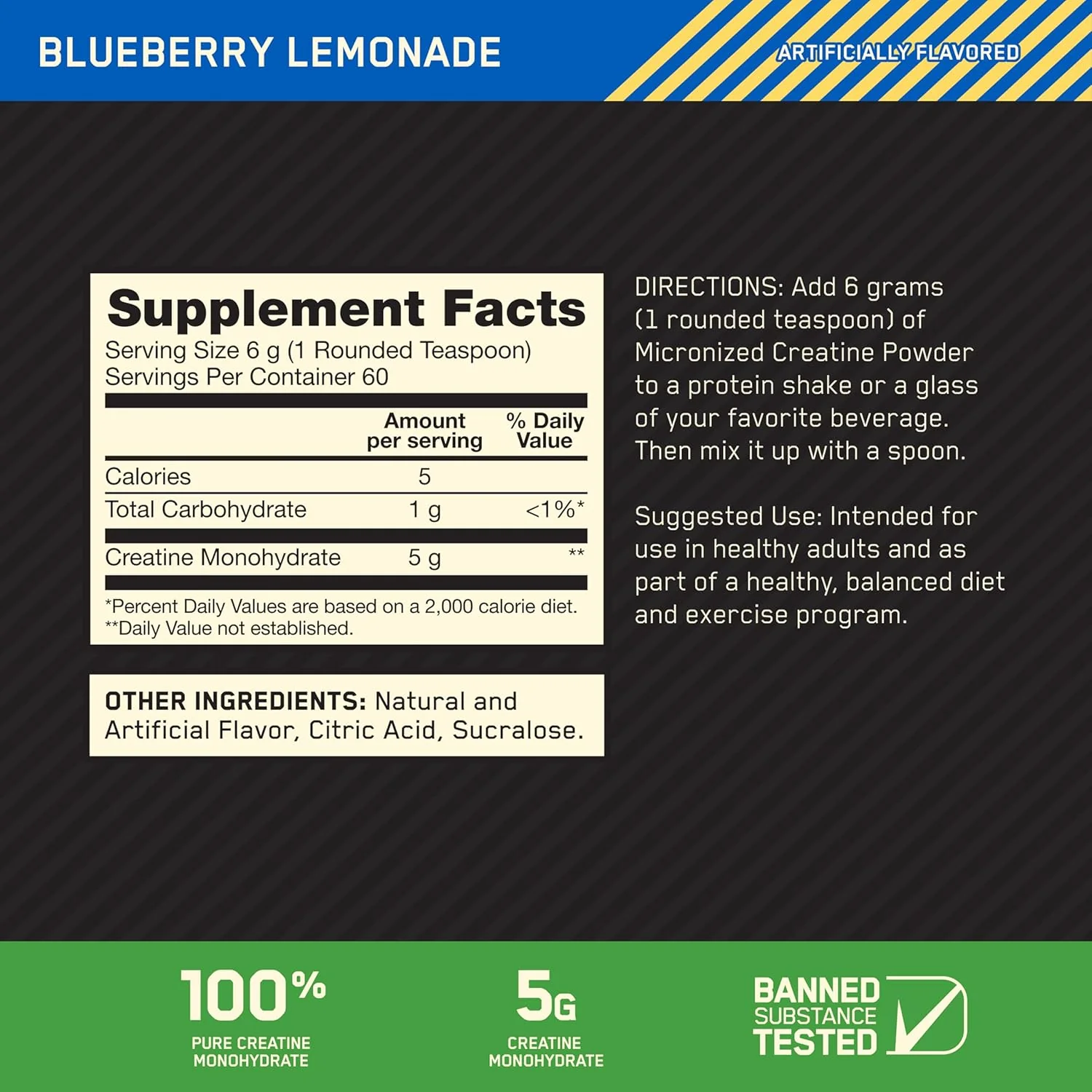 Optimum Nutrition Micronized Creatine Monohydrate – Flavored - Image 8