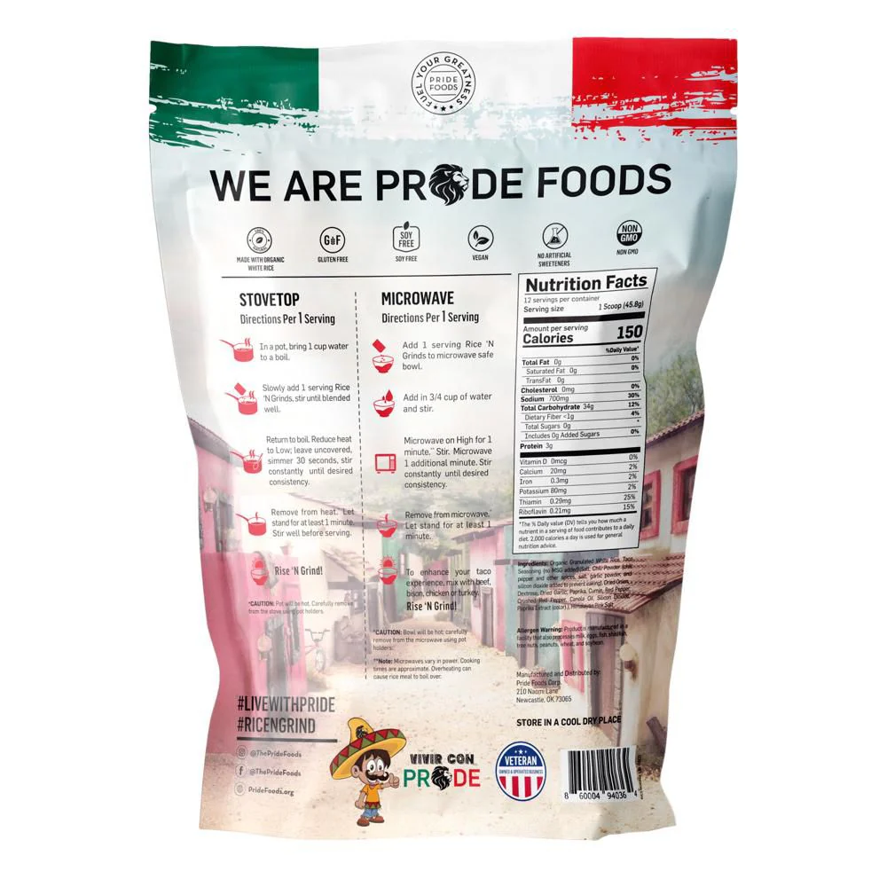 Pride Foods Rice 'N Grinds, 100% Natural Hot Rice Cereal - Image 14