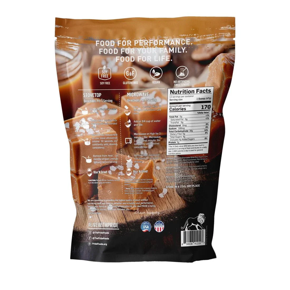 Pride Foods Rice 'N Grinds, 100% Natural Hot Rice Cereal - Image 8