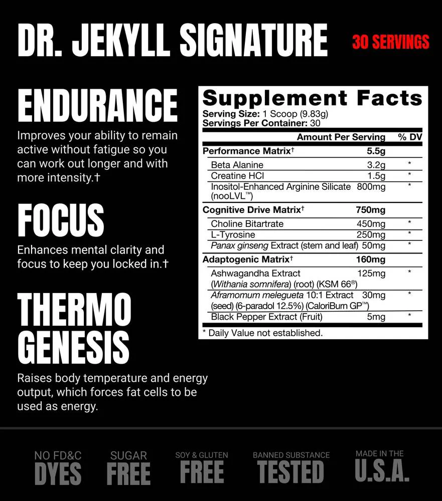 ProSupps Dr. Jekyll Signature Pre-Workout Powder, Stimulant & Caffeine Free - Image 4