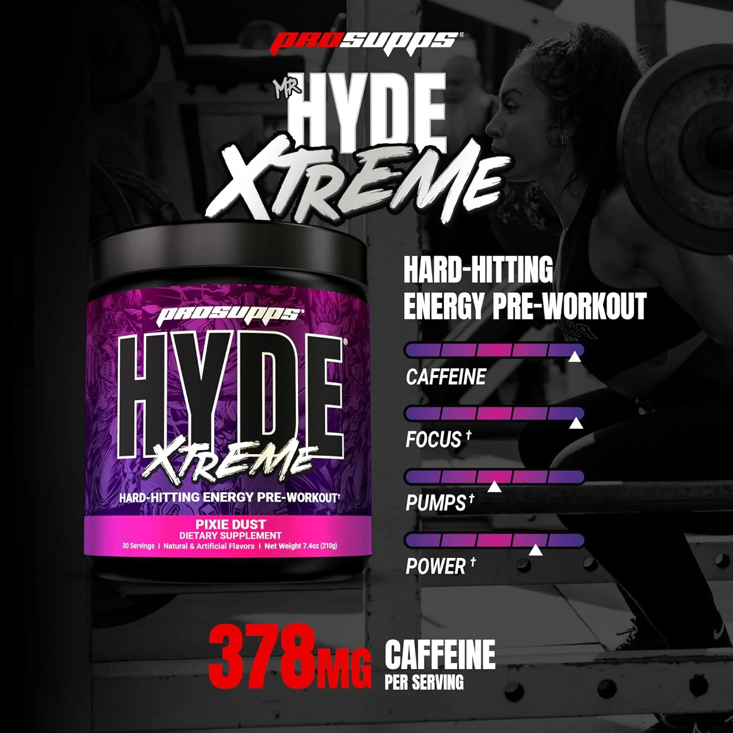 PROSUPPS Mr. Hyde Xtreme Pre Workout Powder with Creatine - Image 2