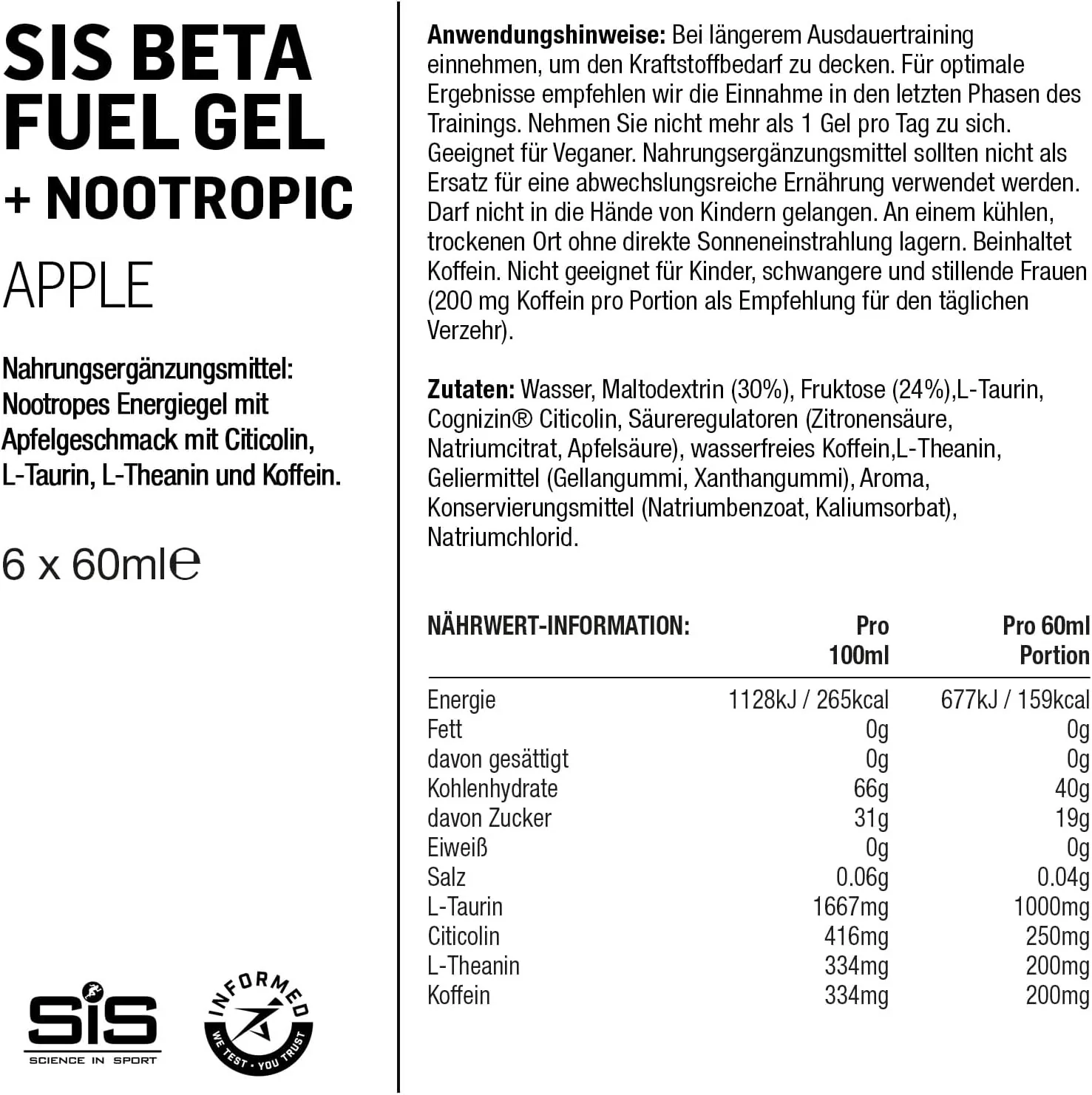 Science in Sport SIS Beta Fuel Gels Dual Source Energy Gel - Image 7
