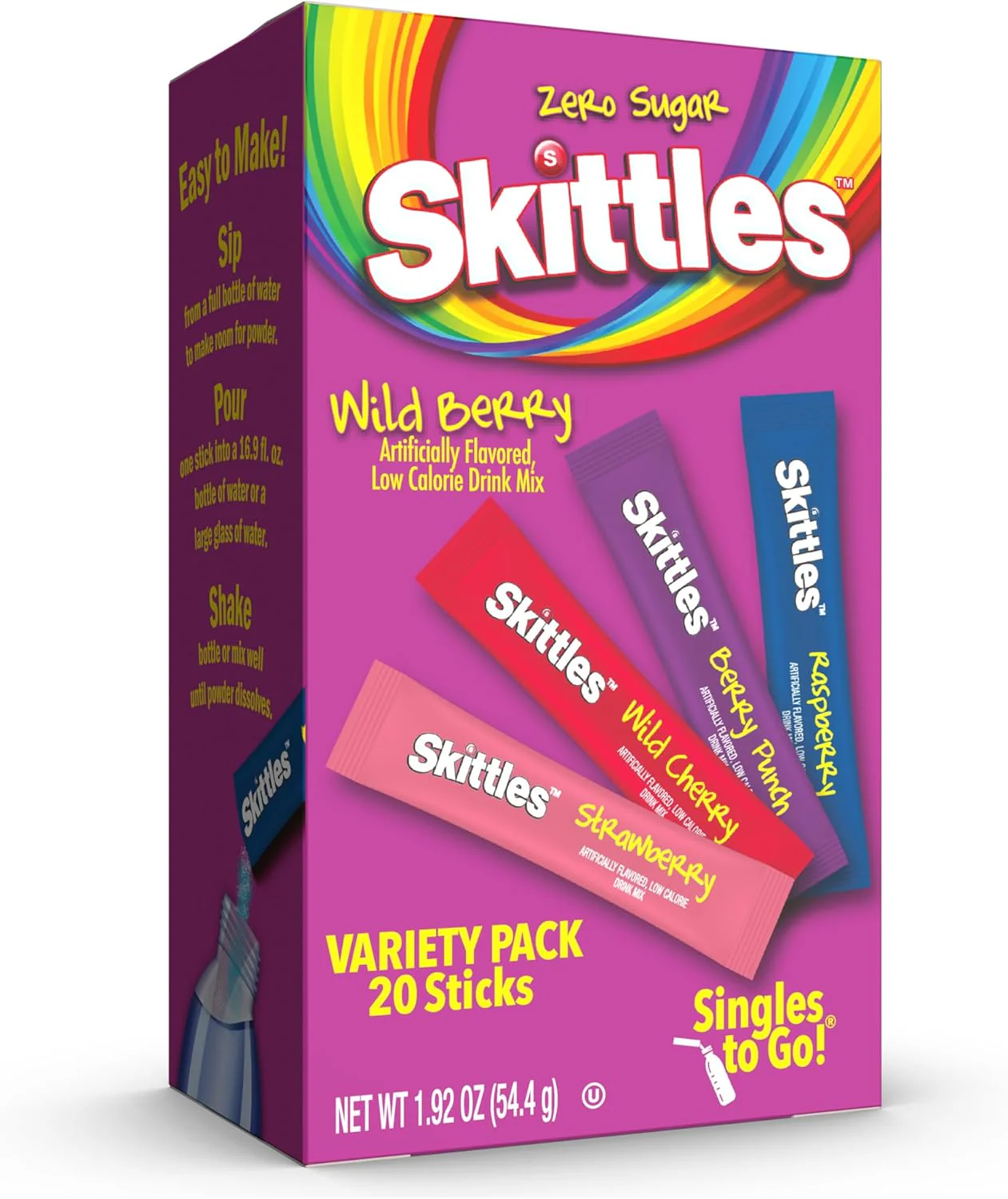 Skittles Singles To Go Watertok Powdered Drink Mix - Image 3