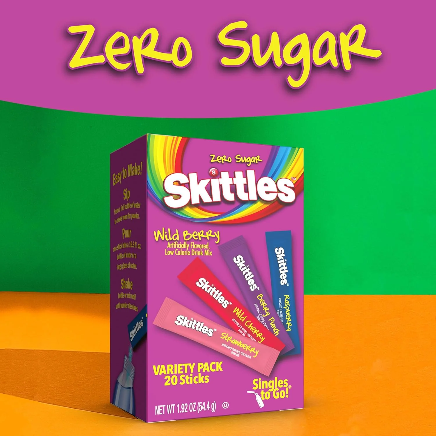 Skittles Singles To Go Watertok Powdered Drink Mix - Image 4